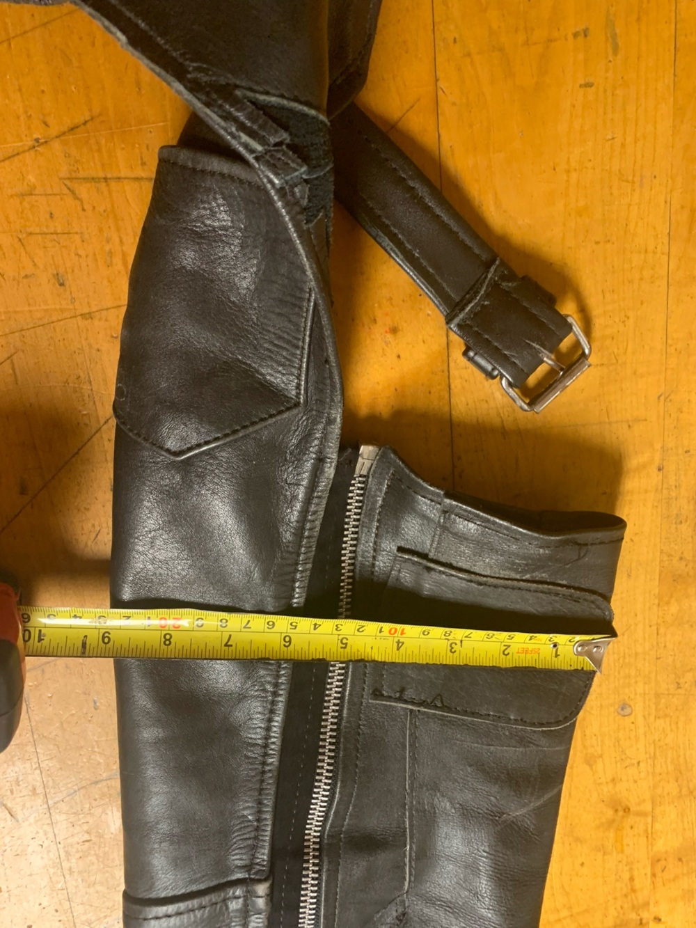 29L Black Leather Women's Chaps - XS/S - Picture 11 of 16